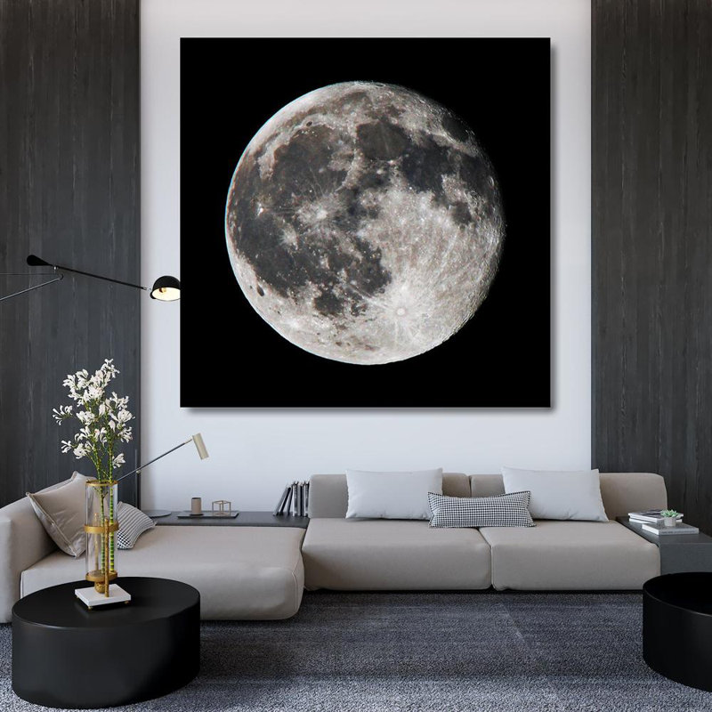 The Moon, 36" H x 36" W