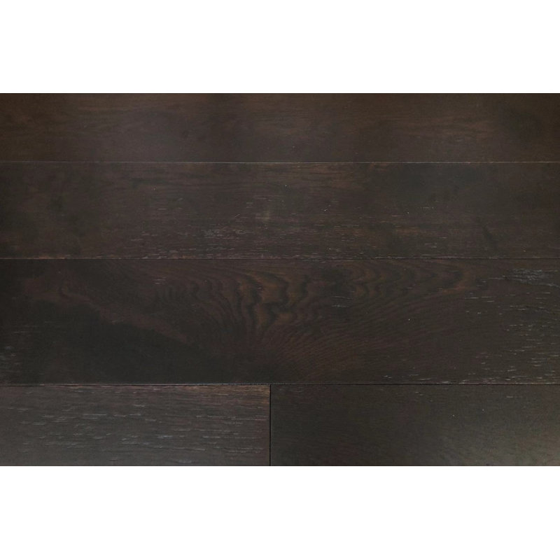 Oak 19cm W Hardwood Flooring, Dark Brown Wood
