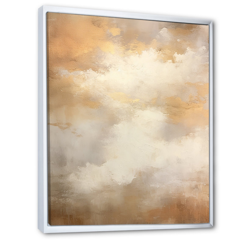 Magic Sky Simplicity IV - impression d'art mural ciel, H 32 po x l 16 po x P 1 po, Cadre flottant blanc
