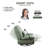 Chemika Oversize 44.8" W Faux Leather Power Recliner, Voice Control, USB, Bluetooth, 270° Swivel-91822073