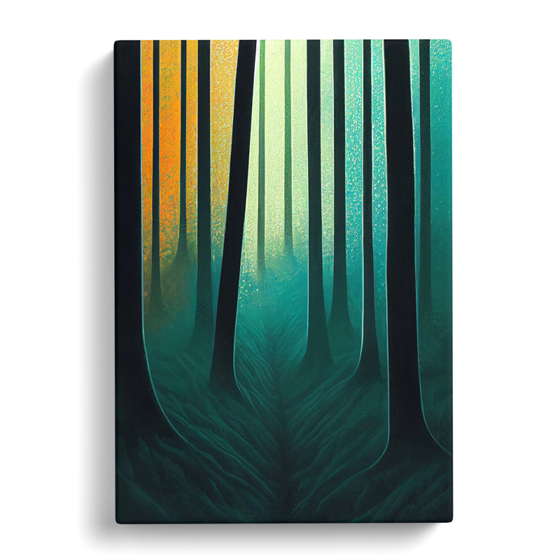 Attractive Forest Abstract - Wrapped Canvas, 60cm H x 40cm W x 3cm D