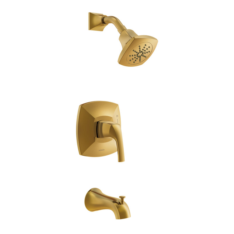 Vaughn Tub and Shower Faucet, Brushed Bronze