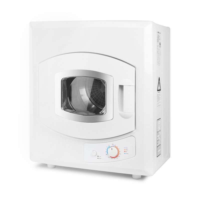 Compact White Portable Electric Front Load Clothes Dryer