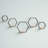 Hans Solid Wood and Iron Hexagon Accent Shelf (Set of 5)-168368545