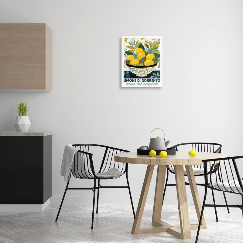 Charmant bol en toile de citrons, design par Lux + Me Designs, H 20 po x l 16 po