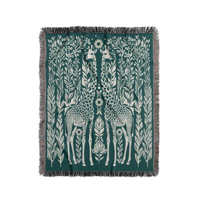 Josu Giraffe Cotton Blend Blanket Throw
