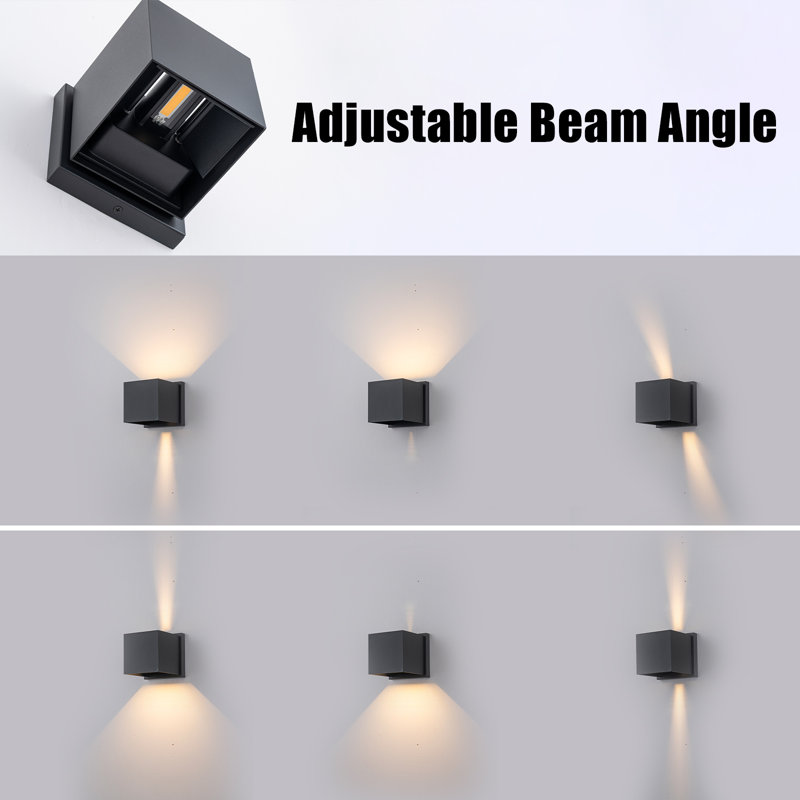 Up/Down Aluminum Led Wall Light With Adjustable Light Beam