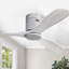 Ventilateur de plafond encastré à 3 pales en bois massif 52 po Sofucor Rachel-1104220920