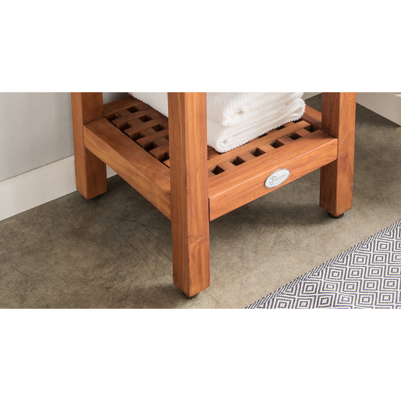 Admer Solid Wood Accent Stool