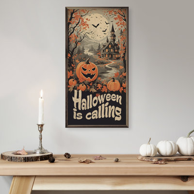 «Halloween Is Calling» sur bois