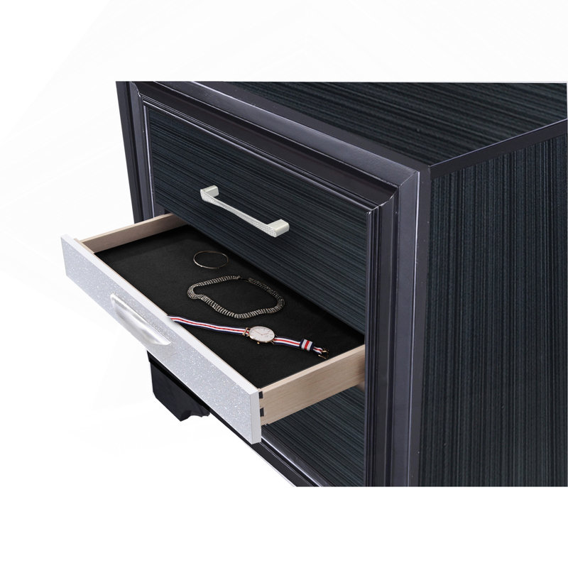 Table de chevet Naima, Noir