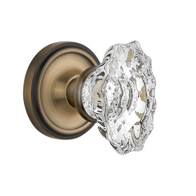 Rosette classique avec bouton de porte de château
