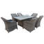 Rectangular 7 - Piece 6 - Person 160Cm L Outdoor Lounge Table Set-1176151106