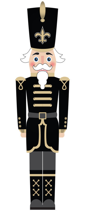 New Orleans Saints 46" Nutcracker Leaner