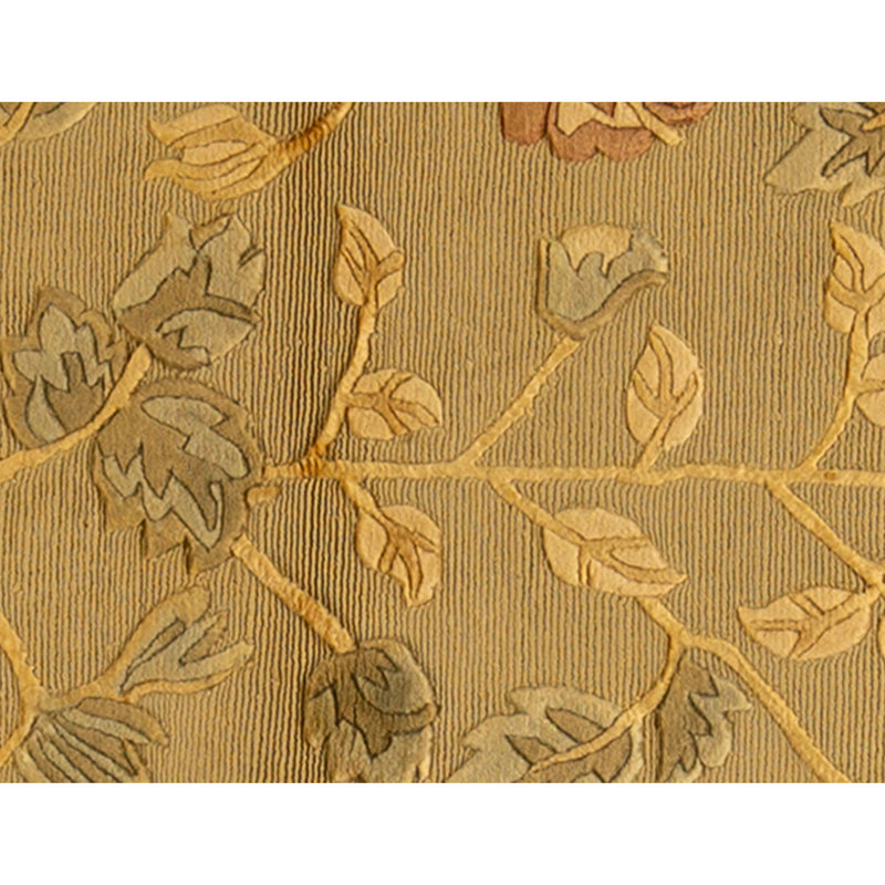 Tapis taupe noué à la main de haute qualité