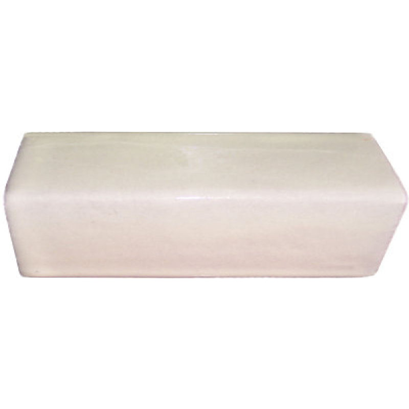 1.75" 5pcs TalaMex Talavera Clay V-Cap, White, 1.75" W x 6" L