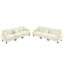 2 pièces modulaires, 3 places, siège, blanc beige, accoudoirs évasés, volants amovibles, pieds fuselés, chenille douce, dossier segmenté, coussin décoratif, diverses configurations de sièges classiques et avec-764606508