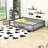 Floor Bed With Guardrails, Door And Sturdy Slats-12497807-12497812