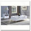 Table de bout blanche brillante avec tablette