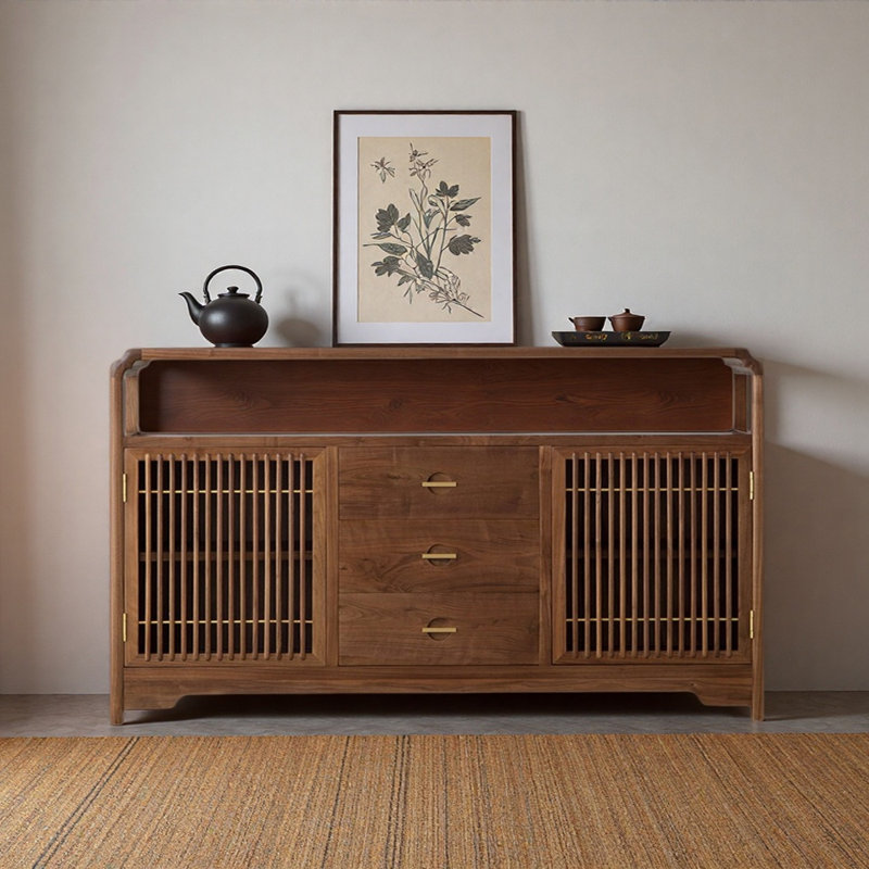 Simple Spacious Sideboard, 39.37" H x 62.99" W x 14.96" D