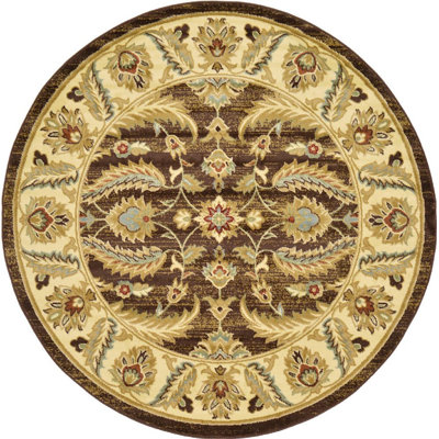 Tapis décoratif jaune oriental Odyssey