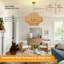 Luminaire de lustre en rotin Boho