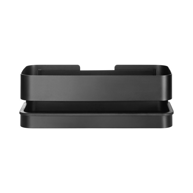 NEXIO Stainless Steel Shower Shelf, 3.3465" H x 9.8425" W x 4.7244" D, Black