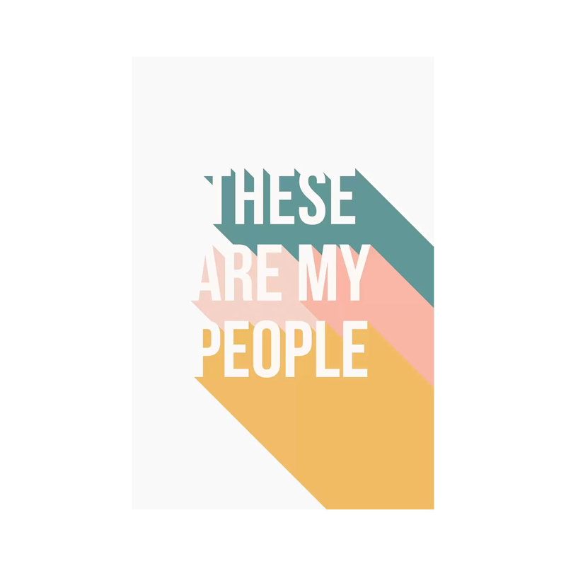 My People - Wrapped Canvas Print, 30.48cm H x 20.32cm W x 1.91cm D