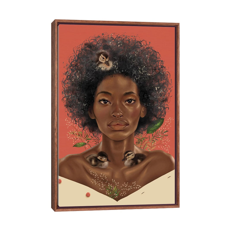 Wild Love by Teodora Jelenic - Print on Canvas, Classic Brown Wood Framed, 101.6 cm H x 66.04 cm W