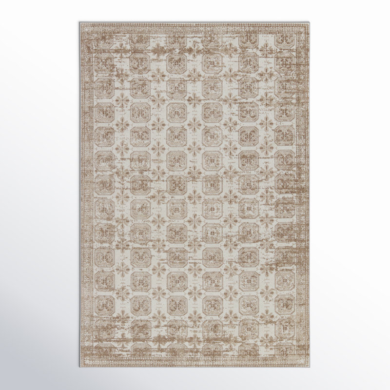 Phoebe Washable Geometric Indoor Rug, Rectangle 2' x 3'