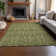 Premium Machine Washable Cerrito AMF572 Green Rug