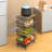 Magdlene 12'' W Height -Adjustable Shelving Unit with Wheels