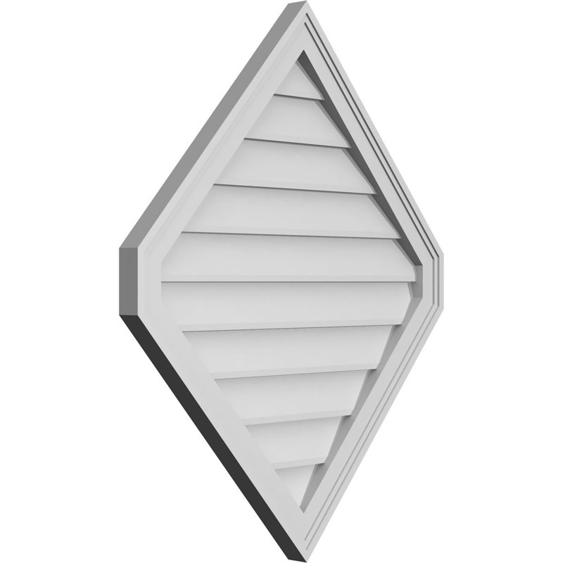 Ventilé vertical à pignon vertical 13/12 po, H 34 po x l 28 po x P 1,5 po
