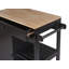 Ambon Solid Wood Top Kitchen Trolley-1643924027