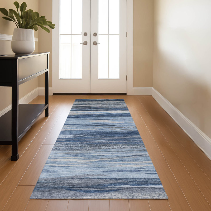 Premium Machine Washable Alaina AMF1933 Waves Rug, Runner 2'3" x 7'6"