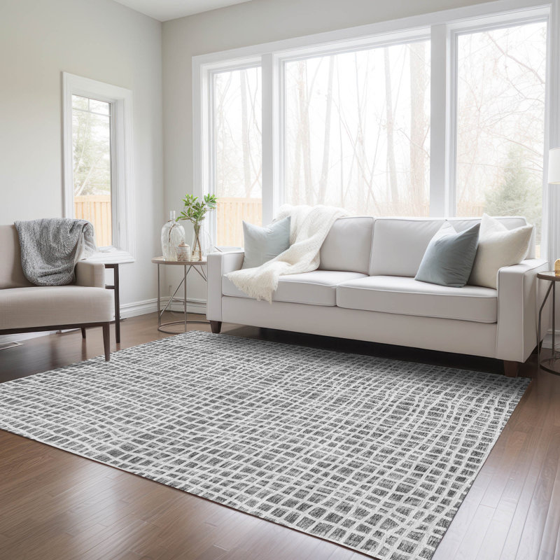  Tapis d'entrée / extérieur antidérapant Finck, Rectangle 2 pi 6 po x 3 pi 10 po