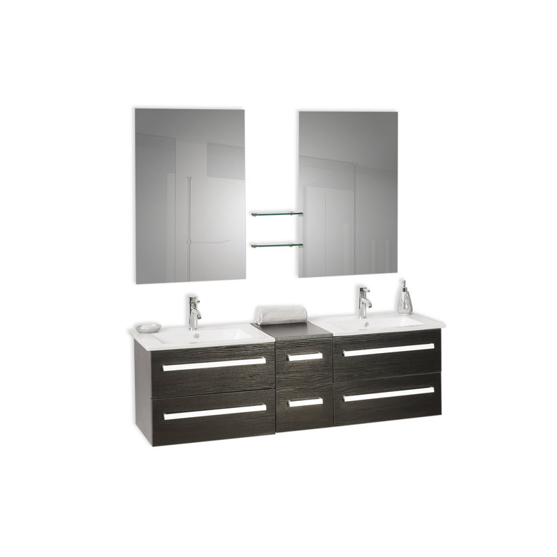 Madrid Vanity & Mirror Sets, Black
