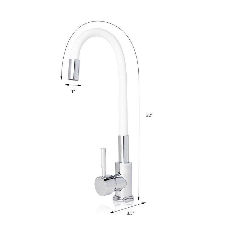 Eurotrend Flexopipe Pull Down Kitchen Faucet