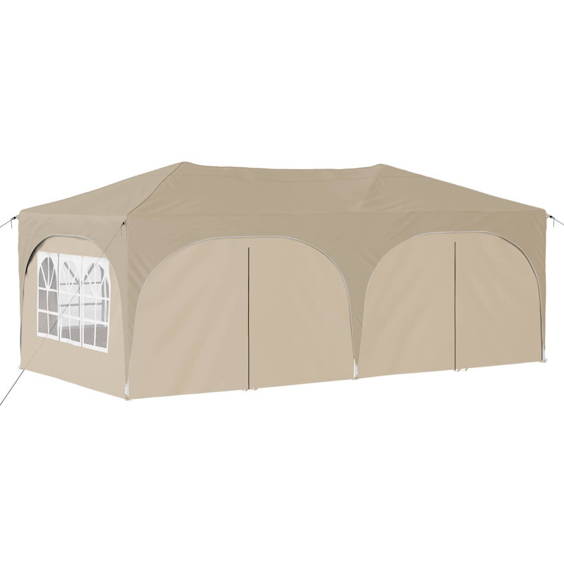 Vidaxl Pop-Up Party Tent Oxford Fabric Pop-Up Event Outdoor Canopy Wedding, Grey