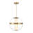 Brayden Studio® Gokul - Wide Led Pendant In Celeste Brass Finish-1916484251-1916484249