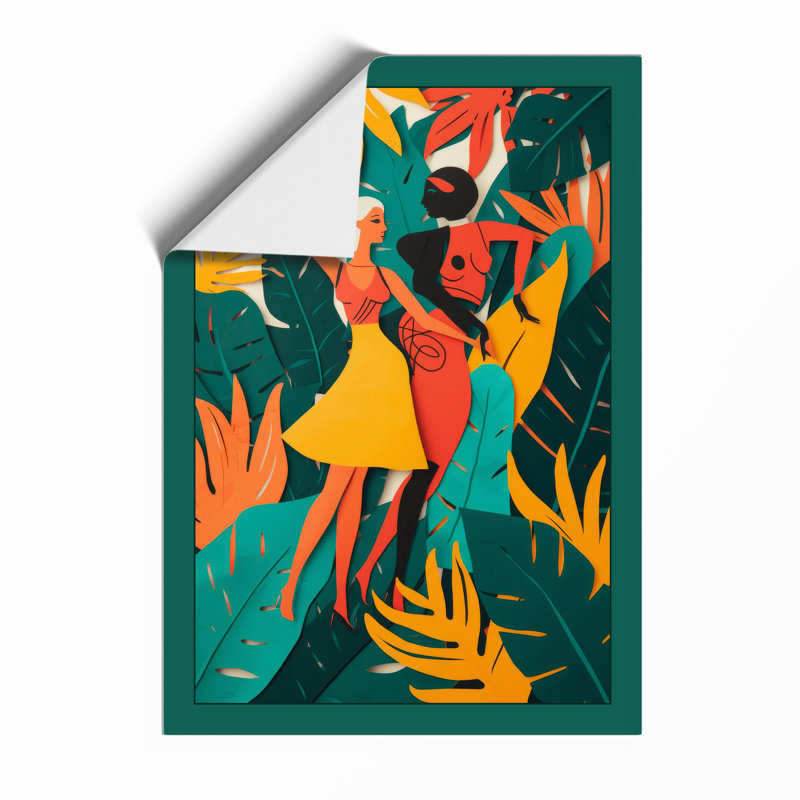 Dancing in Tropics Tropical - Framed Print, Unframed, A3 - 42.0 x 29.7 cm