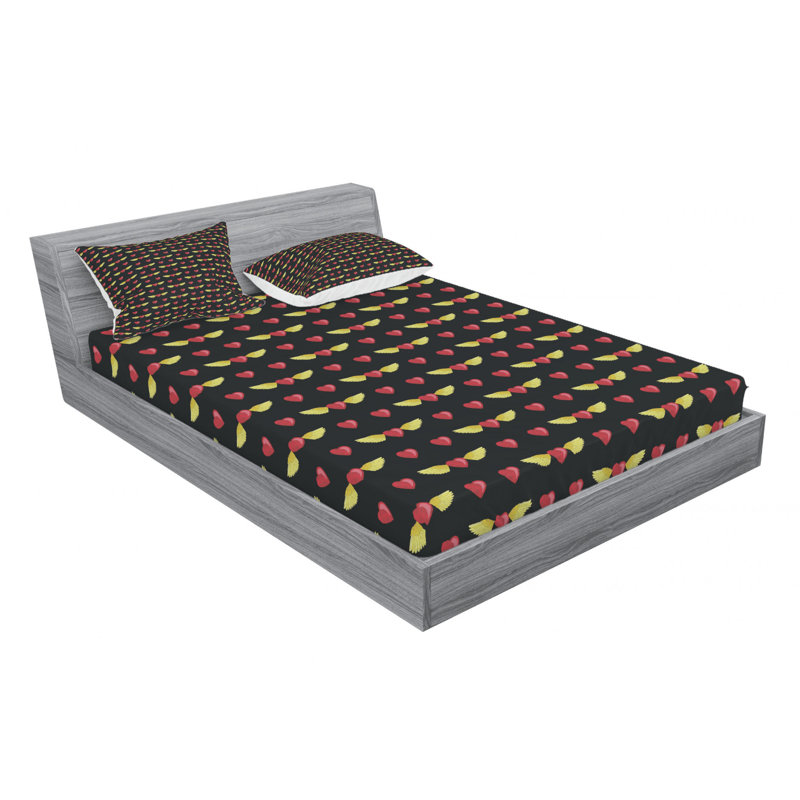 Microfiber Sheet Set, Queen Sheet Set with Fitted Sheet