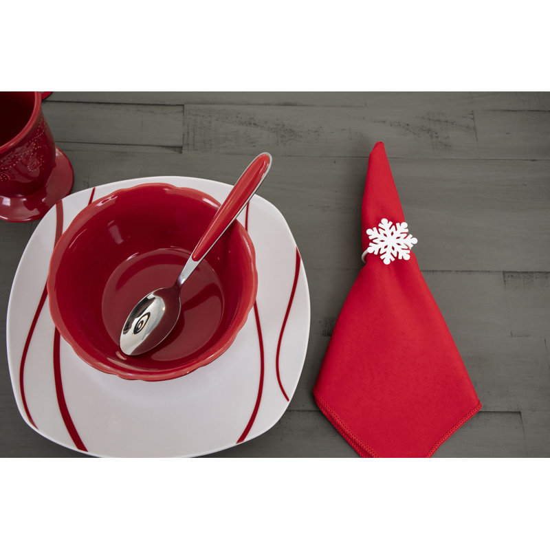 Ensemble de 4 anneaux de serviette Hutto