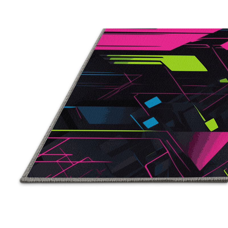 Electric Fusion Rug, Square 3'