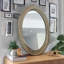 Brentwood Retro Manufactured Wood Oval Mirror