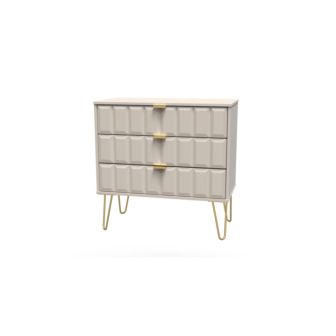 Fully Assembled Aleksej 3 - Drawer Chest of Drawers