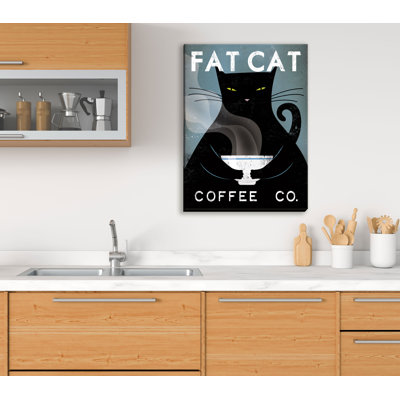 « fat chat coffee co », reproduction d’impression sur toile