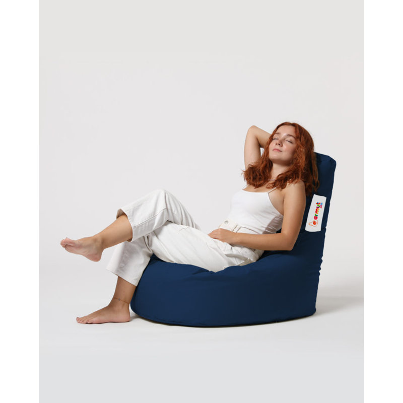 Canapé à billes standard pour l'extérieur, Polyester à 100 % bleu foncé