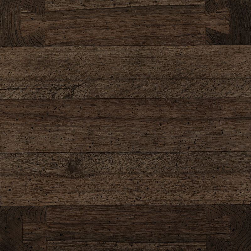 Abaso End Table, Ebony Rustic Wormwood