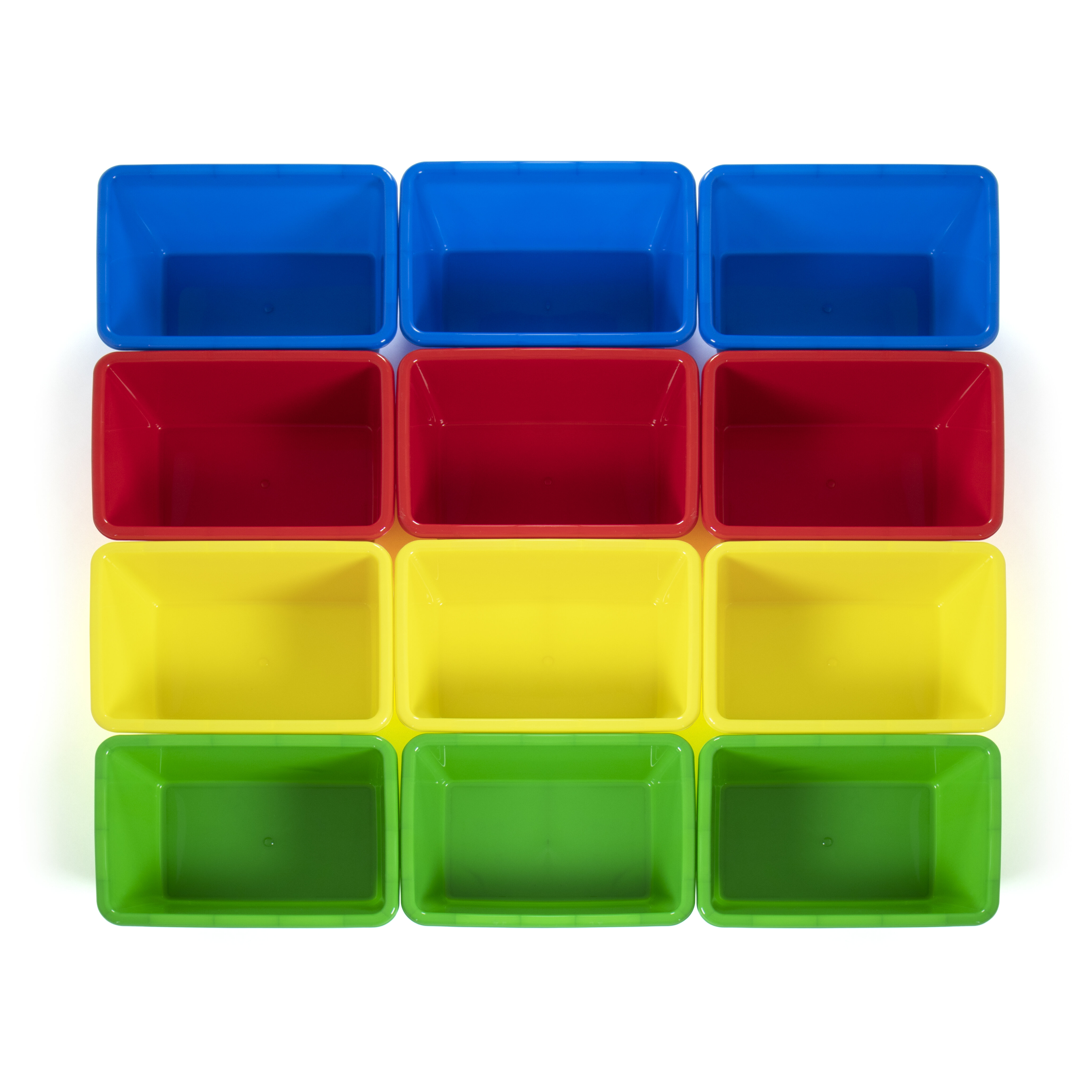 Primary color shop storage bins